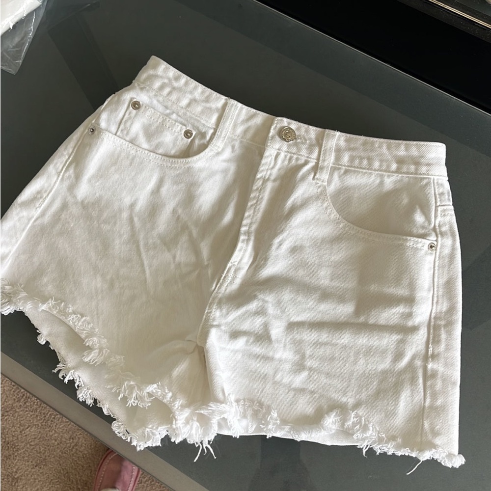 Women’s Giordando White Denim Shorts